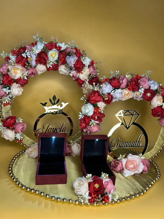 Ring Platter -Colorful and Dreamy Flowers