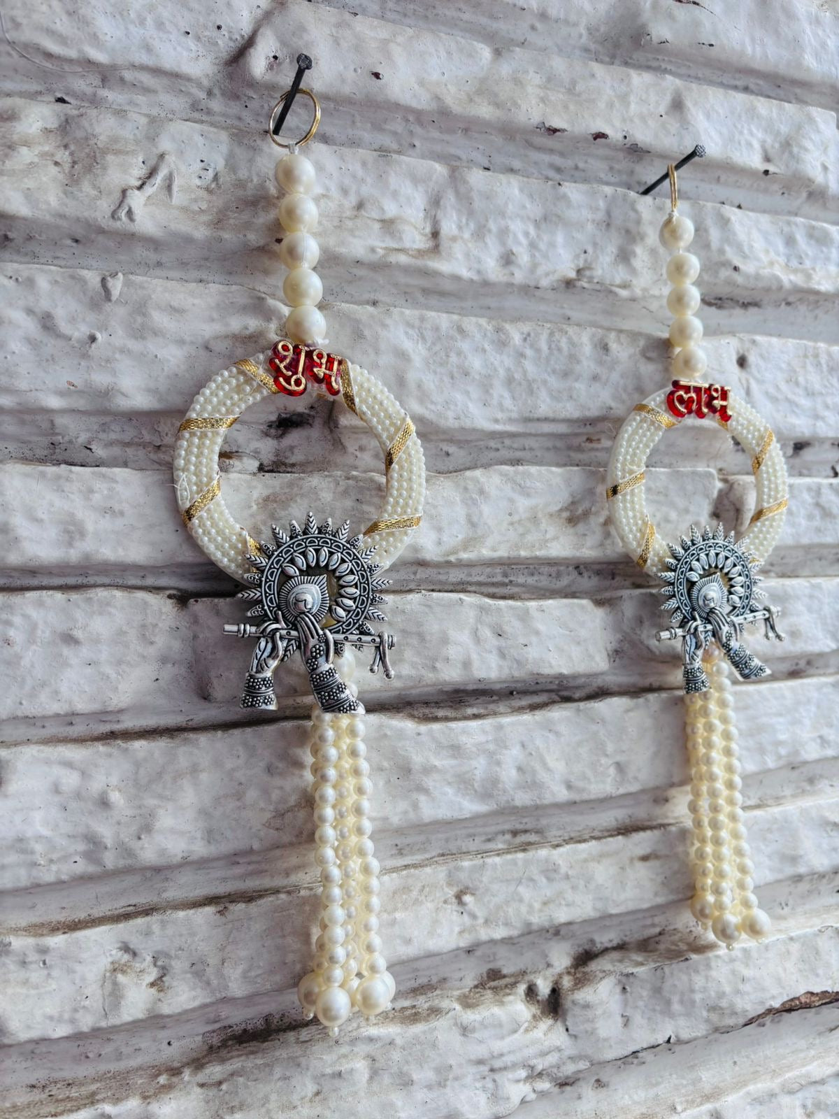 Krishna Basuri Shubh Labh Hanging (6” H Approx)