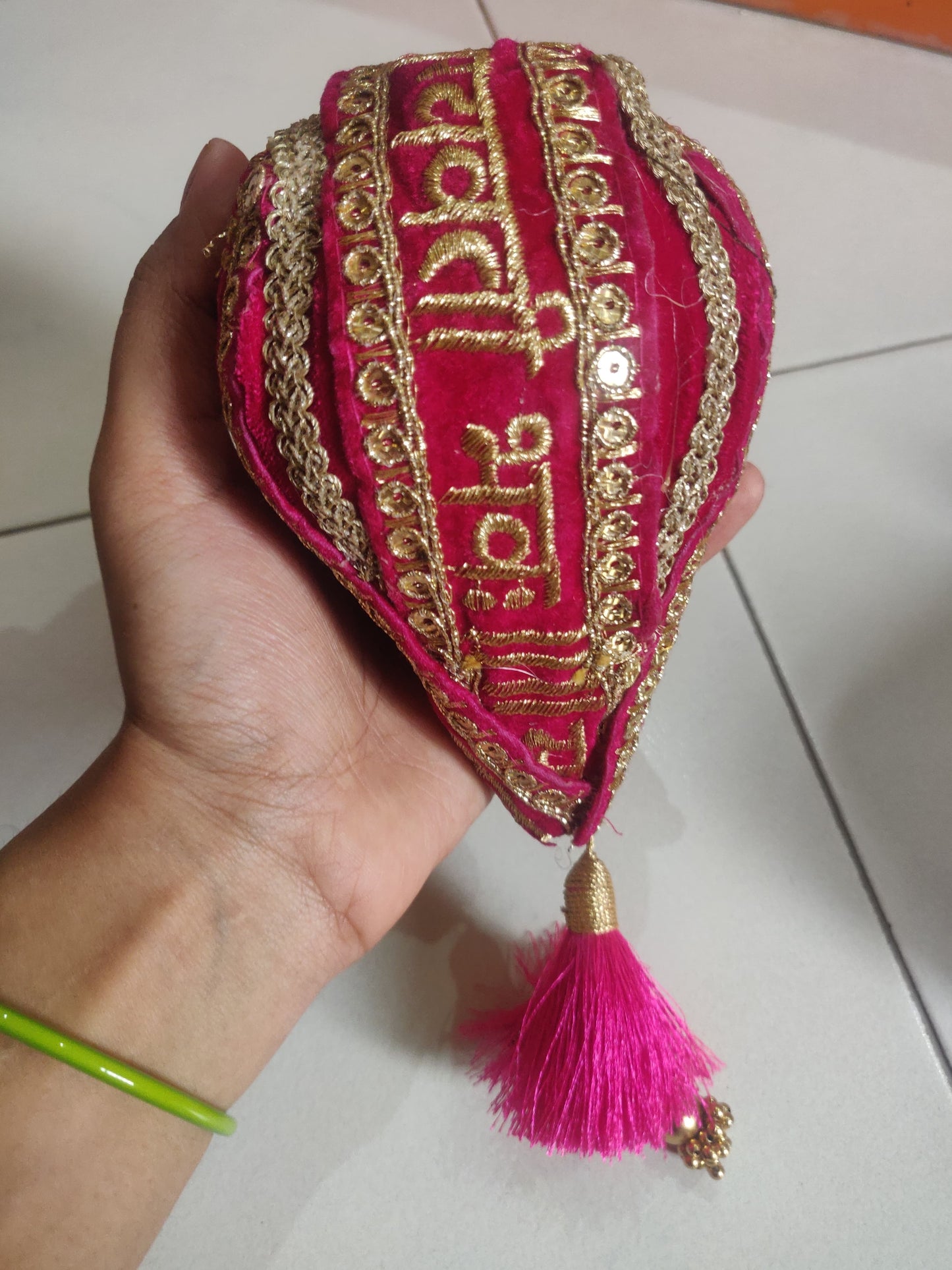 Designer Festive Decorated Nariyal for Wedding & Puja (Kalash Coconut)