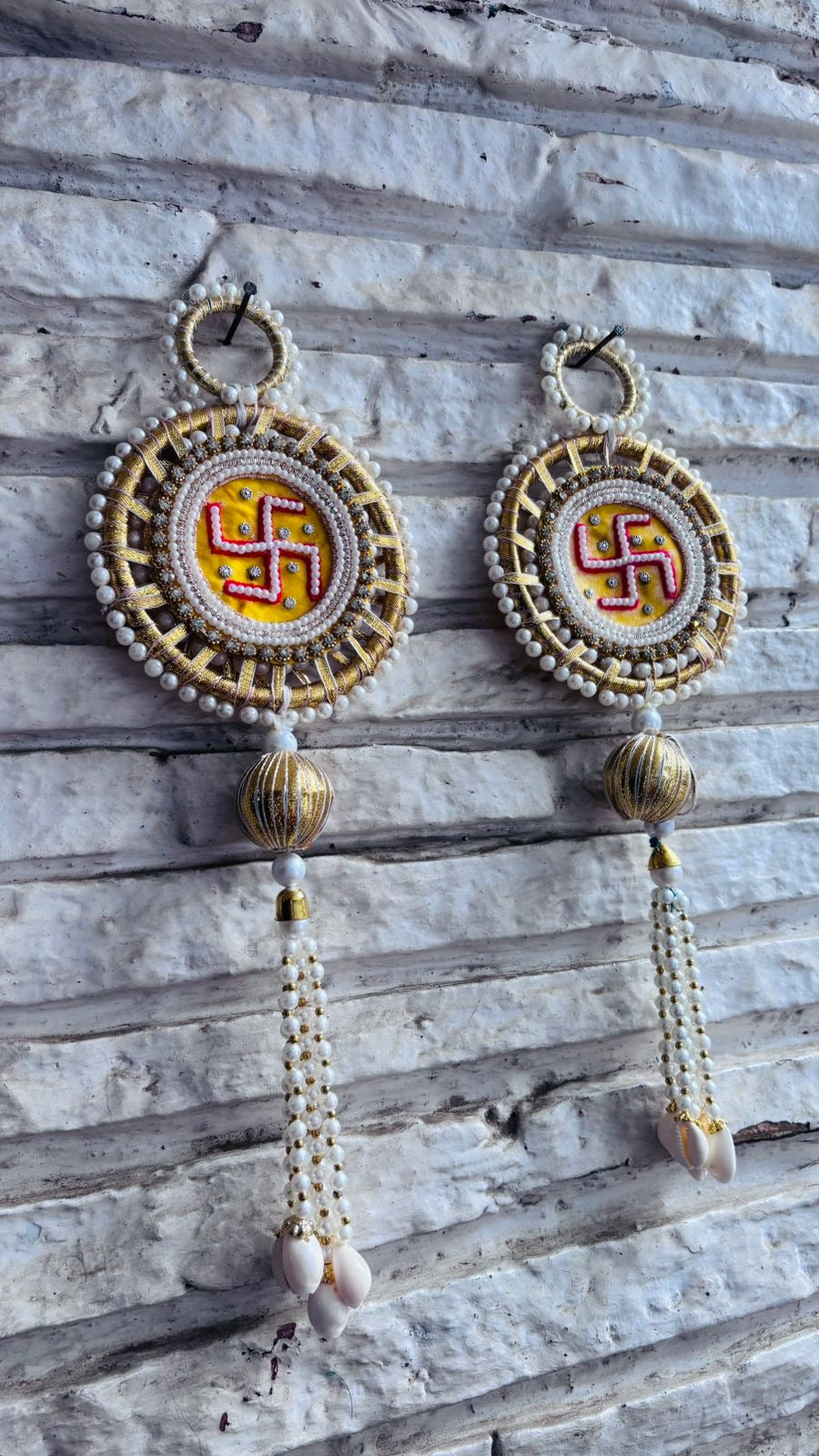 Swastik Side Hanging (8” H Approx)