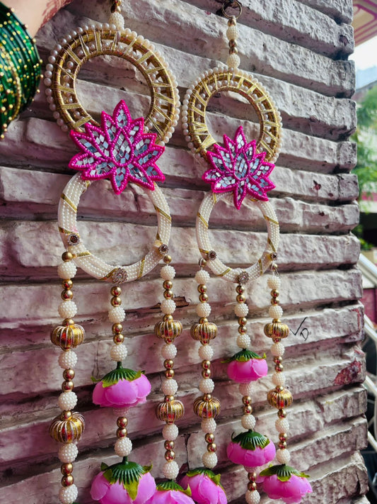 Decoration Door Side Hangings Pink Theme (18” H Approx)