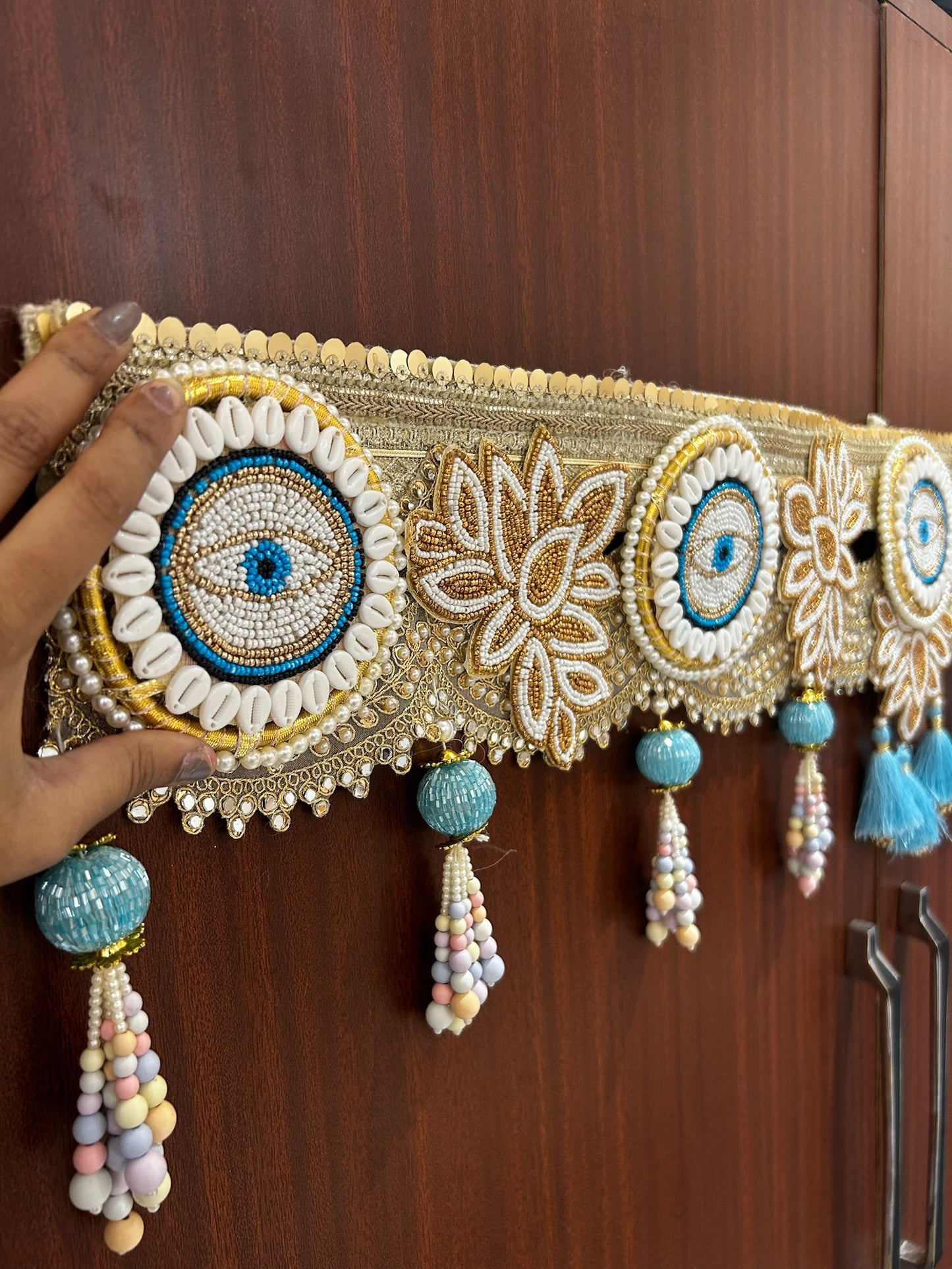 Traditional Festive Toran Bandhanwar for Main Door (40 Inch Handmade Door Hanging)
