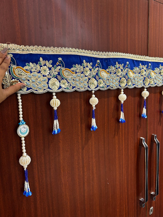 Elegant Festive Toran Bandhanwar for Main Door (40 Inch Handmade Door Hanging)