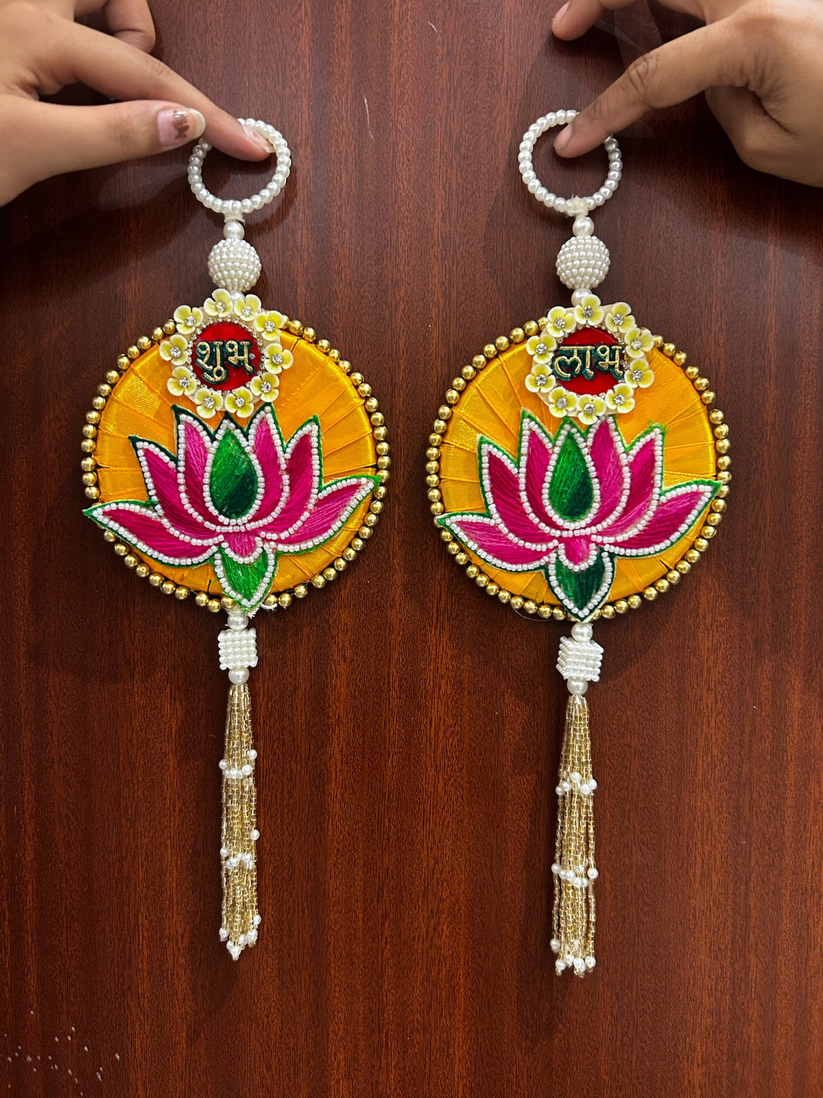 9 Shubh Labh Hanging for Main Door
