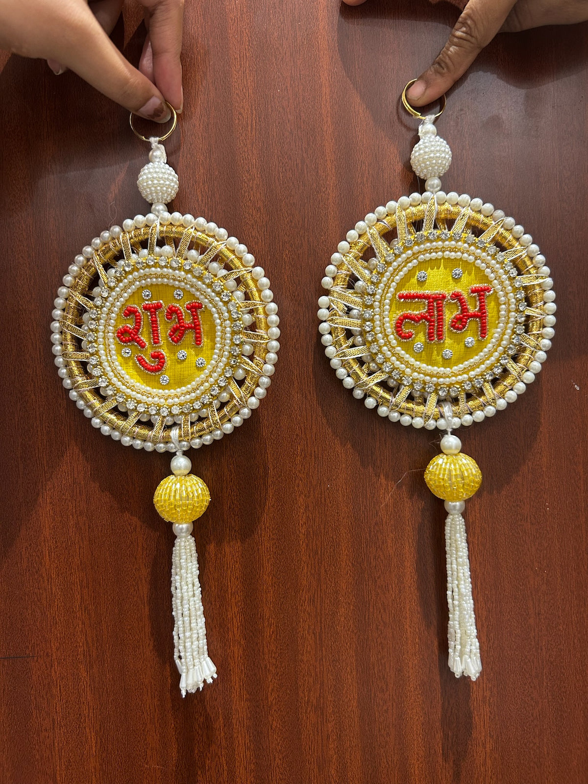 15 Shubh Labh Hanging for Main Door