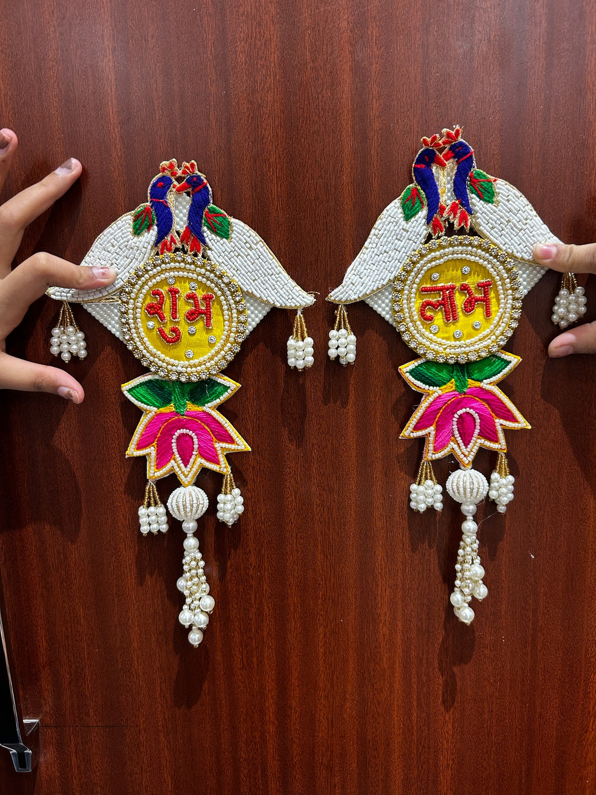 12 Shubh Labh Hanging for Main Door