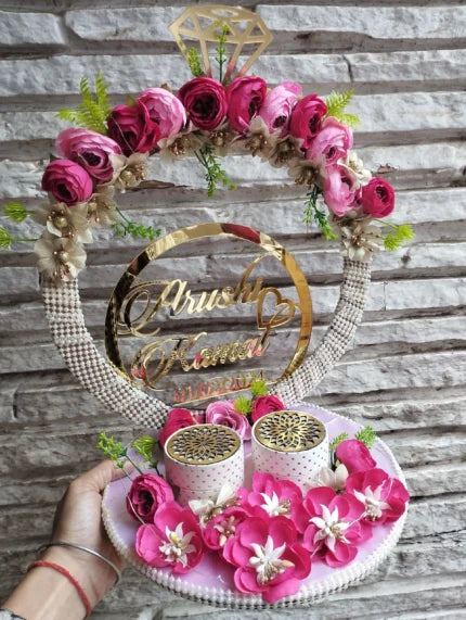 Ring Platter - Pink and Baby Pink Colors 2