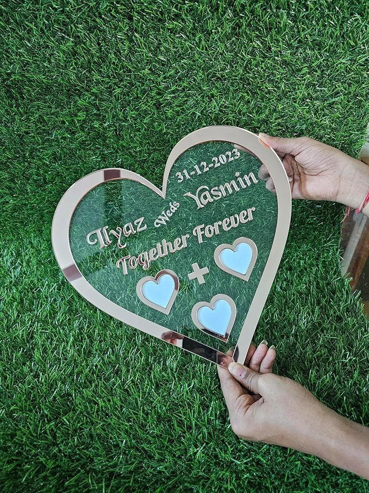 Customised Thumb Print Sign Wedding Frame