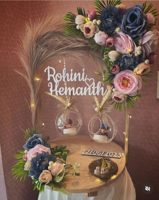 Ring Platter with Multicolour Flowers