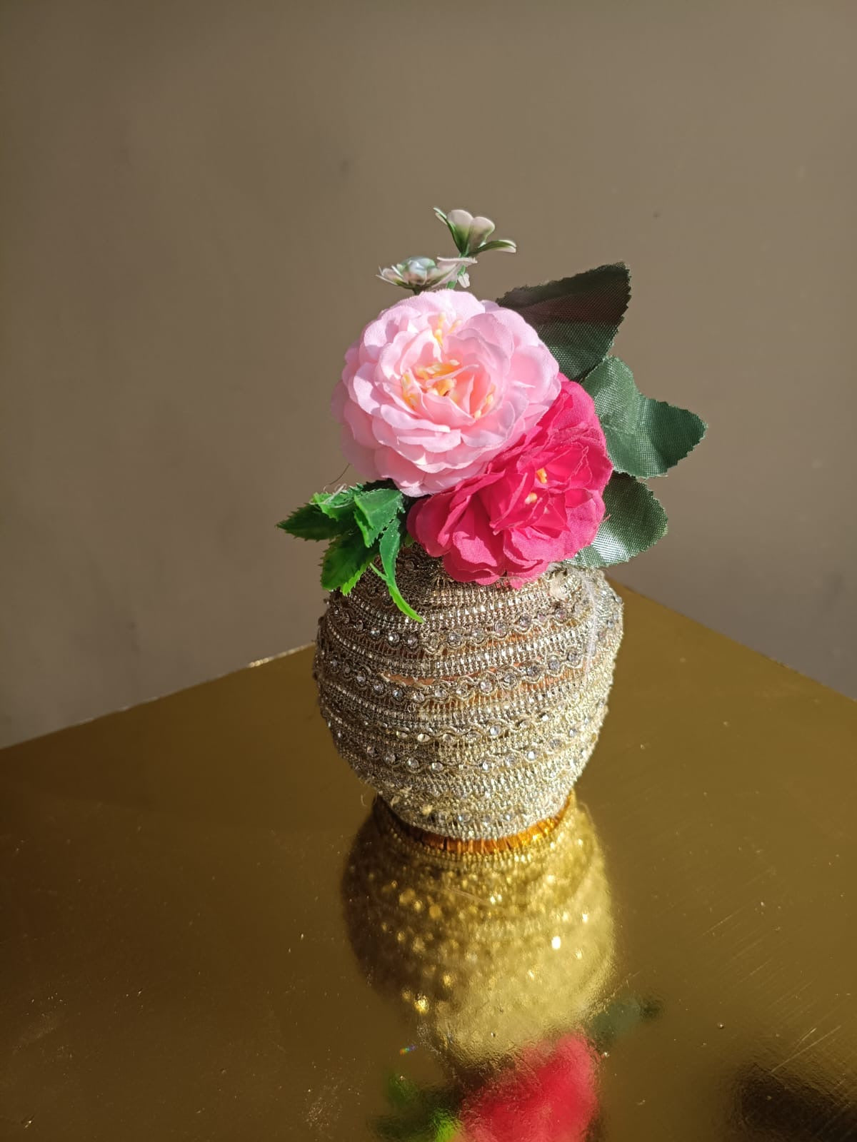 Premium Floral Decorated Nariyal for Wedding & Puja (Kalash Coconut)