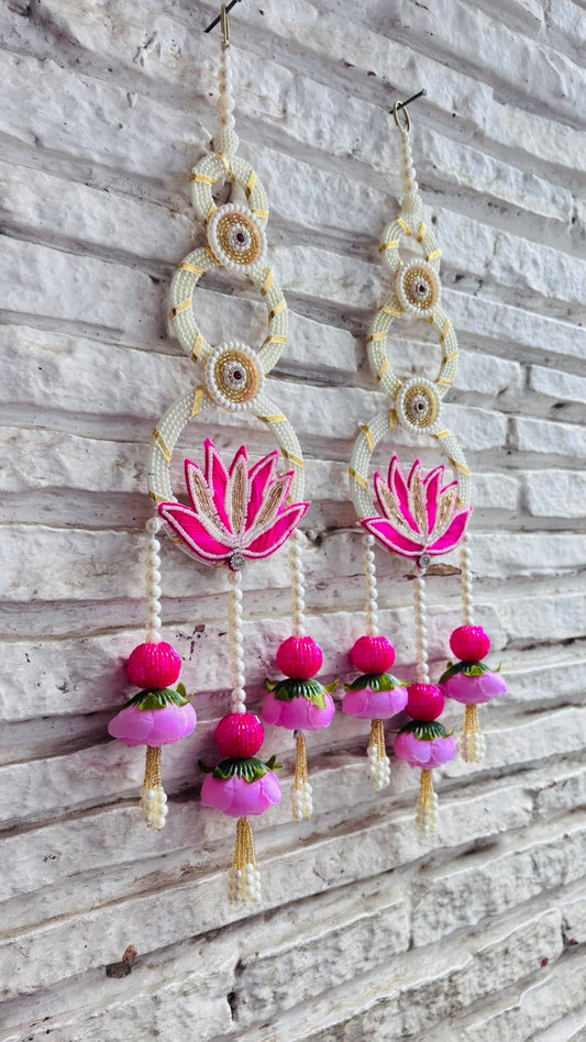 Decoration Door Side Hangings Pink Theme (24” H Approx)