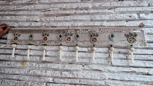 Radha Krishna and peacock theme Toran | Bandhanwar (40” W Approx)