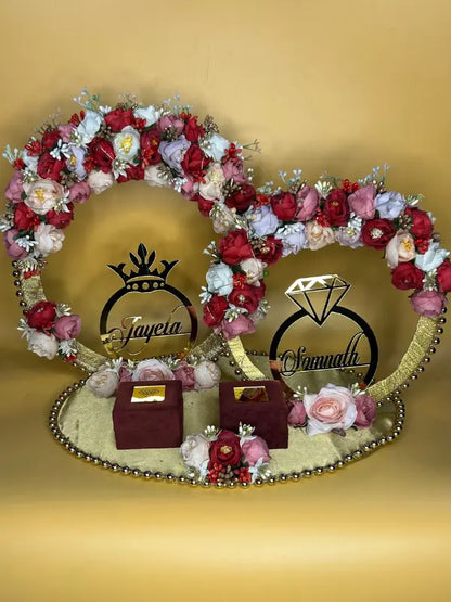Ring Platter -Colorful and Dreamy Flowers