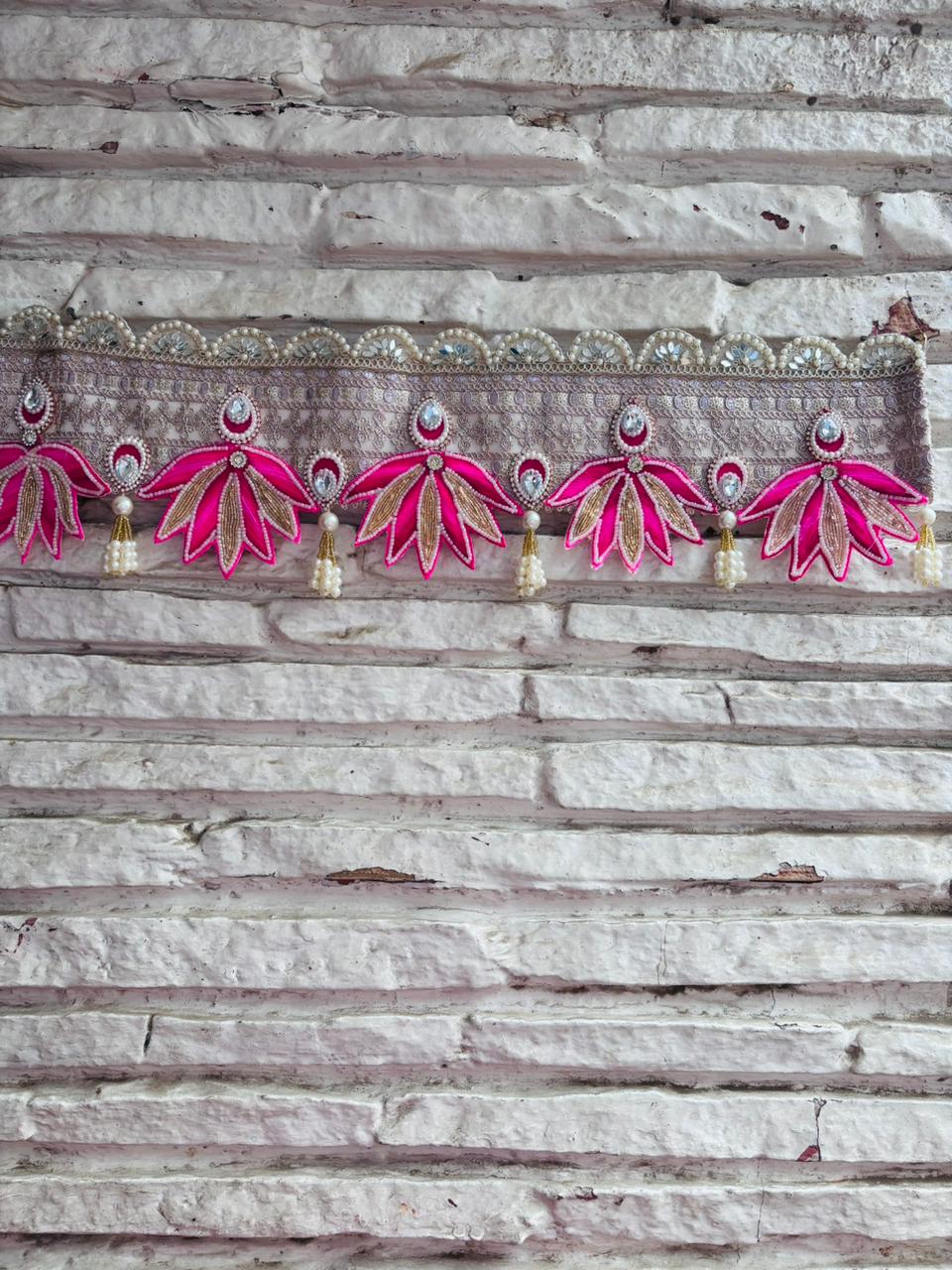 Pink Toran | Bandhanwar (40” W Approx)