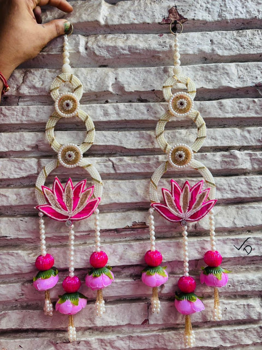 Decoration Door Side Hangings Pink Theme (24” H Approx)