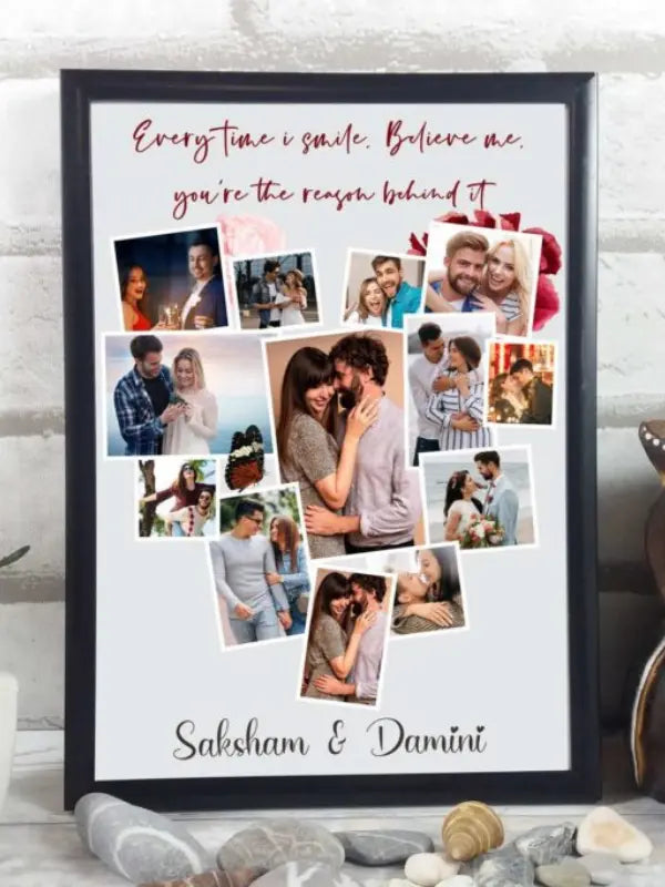 Collage Frame for Couples with name