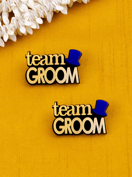 Team Groom Brooch for wedding