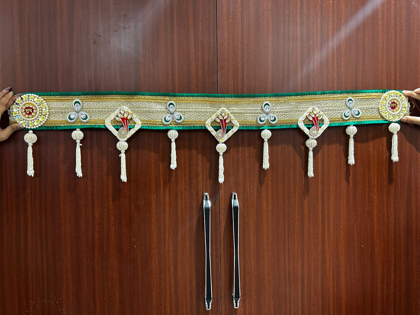 Elegant Traditional Toran Bandhanwar for Main Door (40 Inch Handmade Door Hanging)