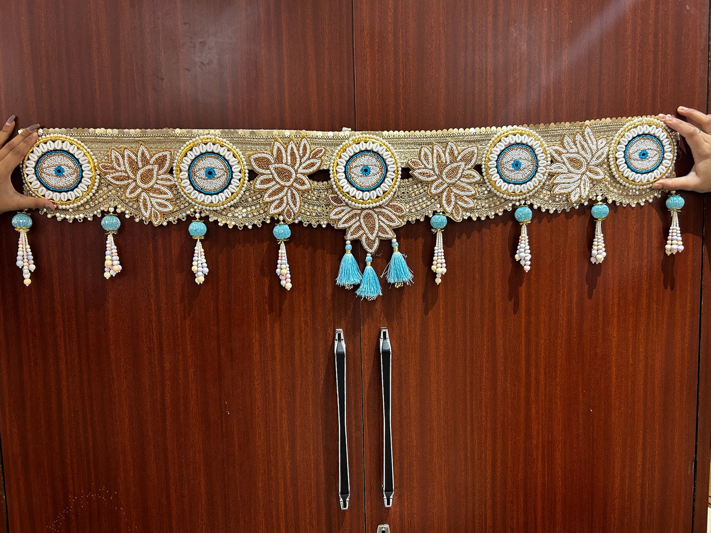 Traditional Festive Toran Bandhanwar for Main Door (40 Inch Handmade Door Hanging)