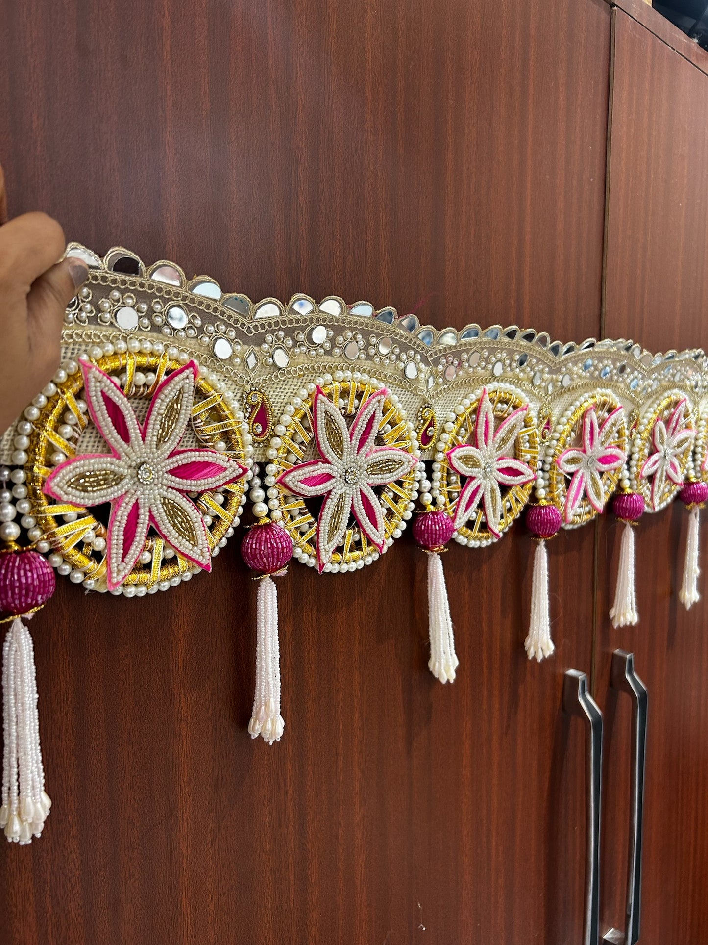 Festive Handmade Toran Bandhanwar for Main Door (40 Inch Decorative Door Hanging)