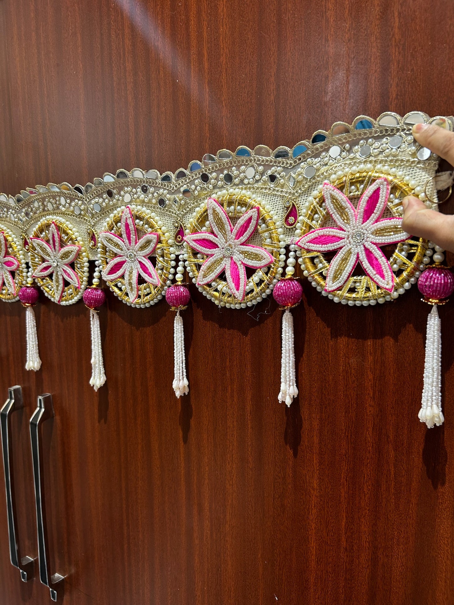 Festive Handmade Toran Bandhanwar for Main Door (40 Inch Decorative Door Hanging)