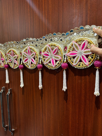 Festive Handmade Toran Bandhanwar for Main Door (40 Inch Decorative Door Hanging)