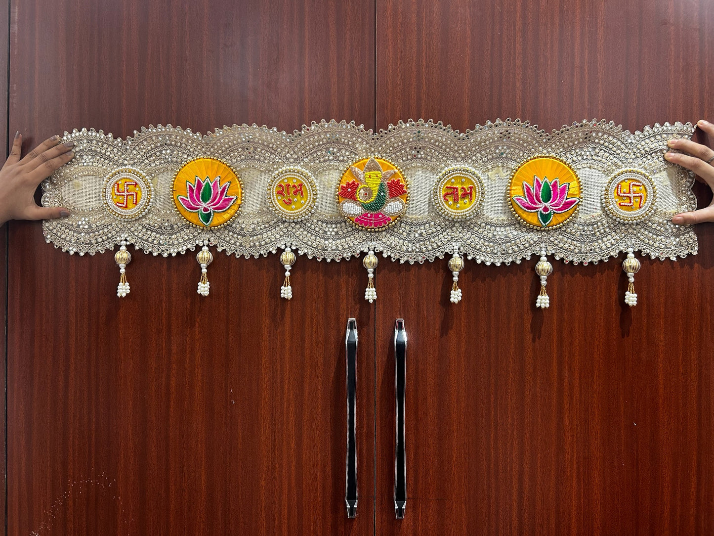 Traditional Handmade Toran Bandhanwar for Main Door (40 Inch Festive Door Hanging)