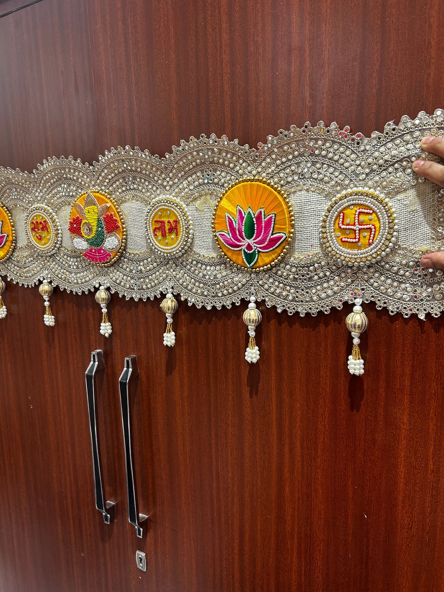 Traditional Handmade Toran Bandhanwar for Main Door (40 Inch Festive Door Hanging)