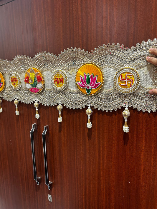 Traditional Handmade Toran Bandhanwar for Main Door (40 Inch Festive Door Hanging)