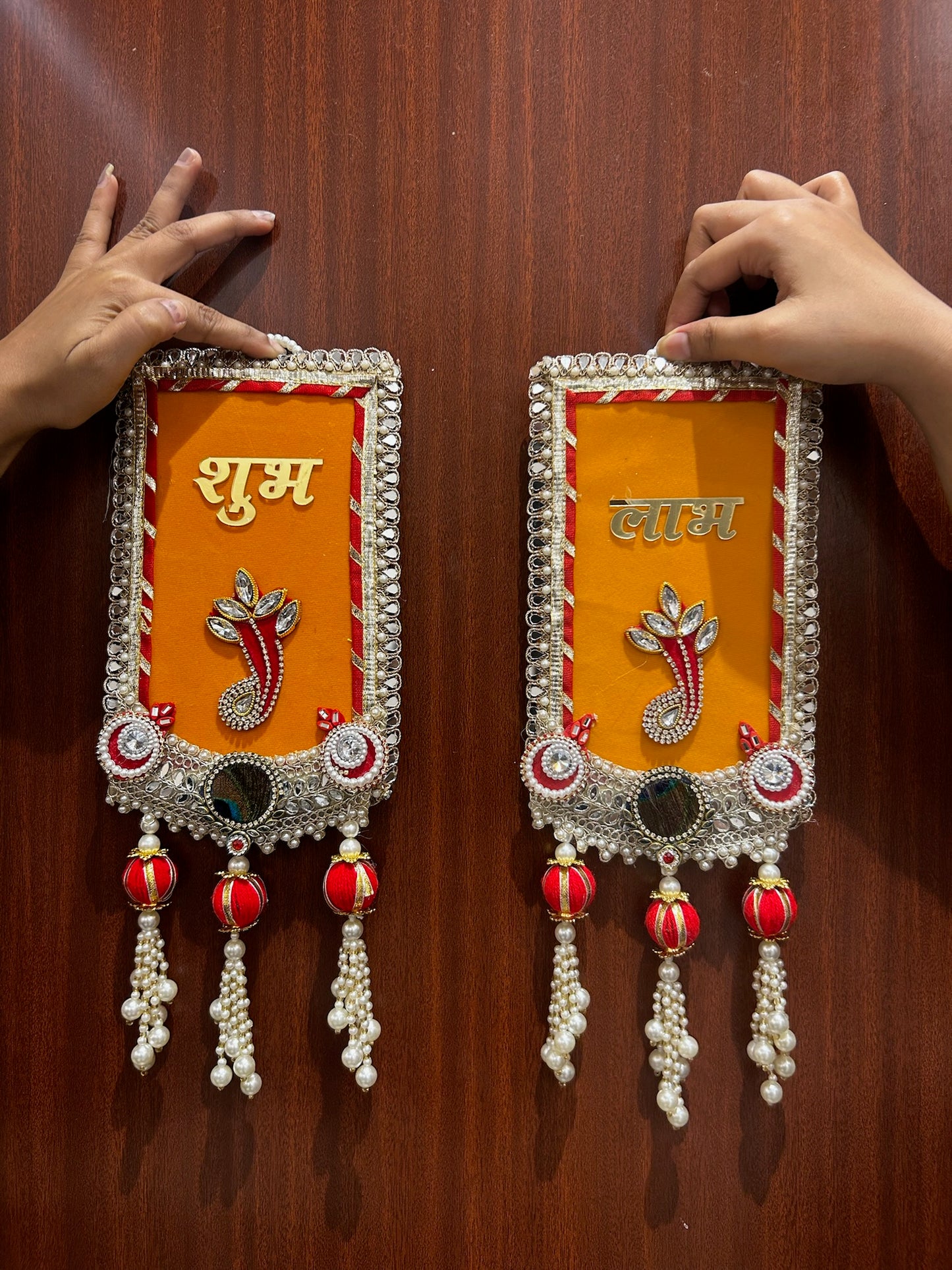 7 Shubh Labh Hanging for Main Door