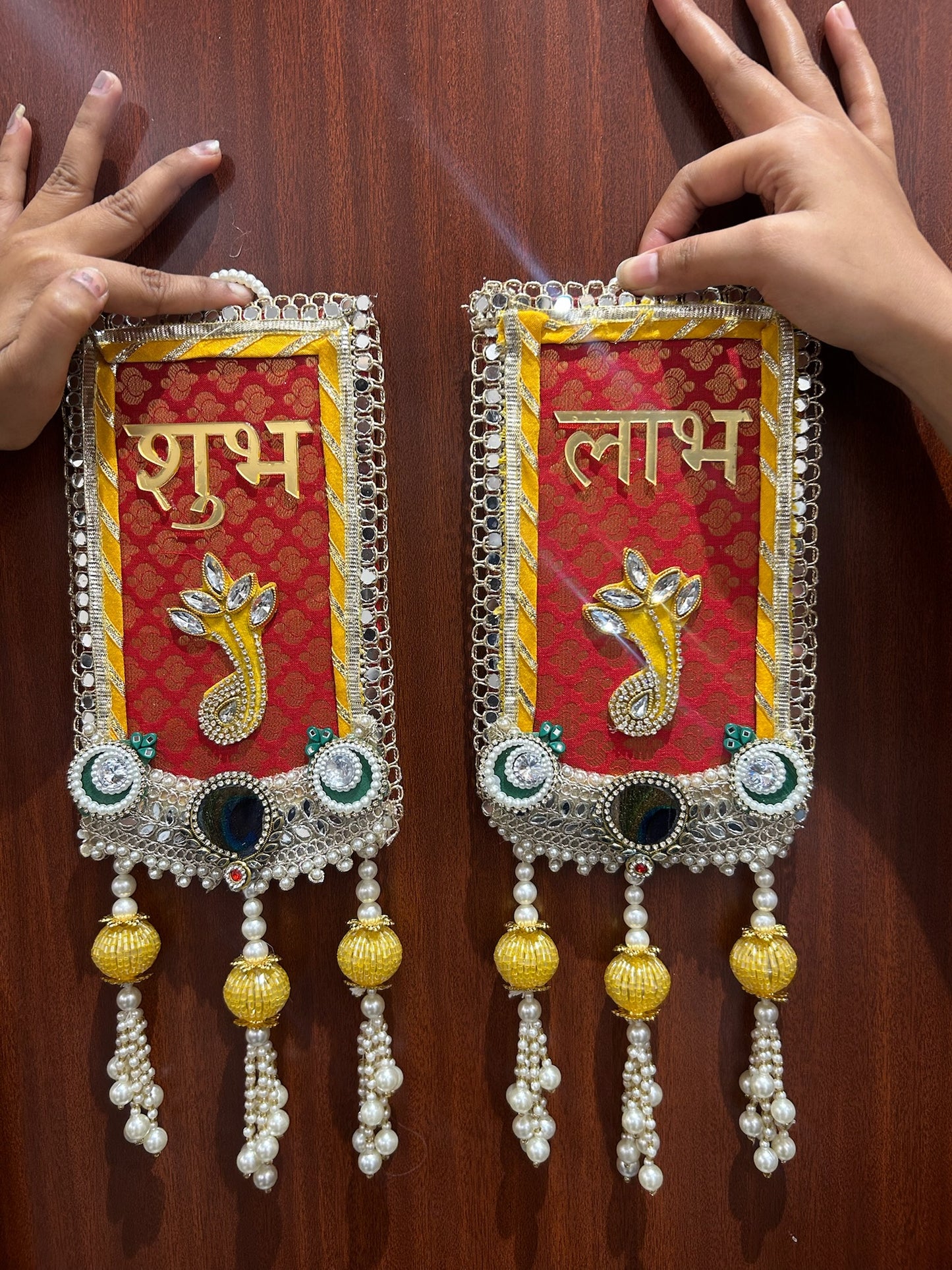 19 Shubh Labh Hanging for Main Door