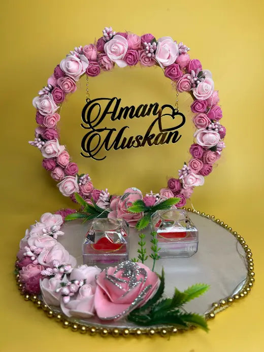 Light and Dark Pink Ring Platter