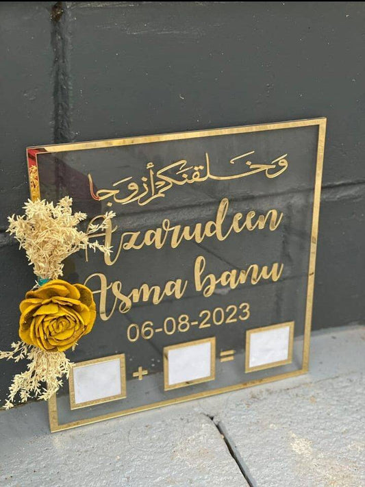 Customised Thumb Print Sign for Wedding