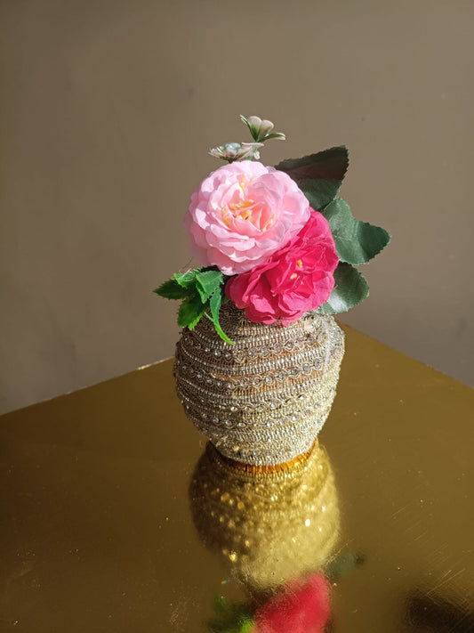 Premium Floral Decorated Nariyal for Wedding & Puja (Kalash Coconut)