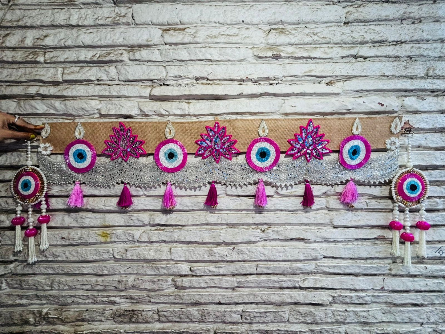 Evil Eye and Lotus Toran | Bandhanwar (40” W Approx)