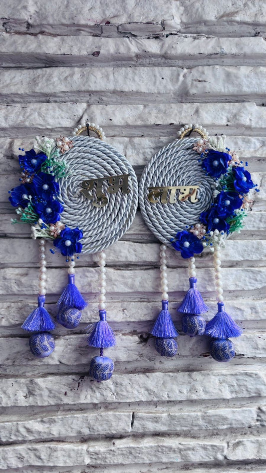 Lavender Shubh Labh Hanging (12” H Approx)