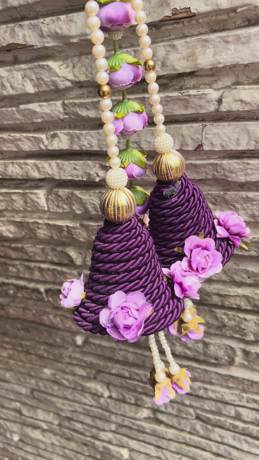 Decoration Door Side Hangings Purple Theme (30” H Approx)